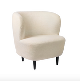 Stay Lounge Chair Small with wooden legs by Space Copenhagen - GUBI